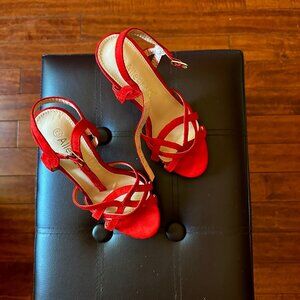 Red sandals